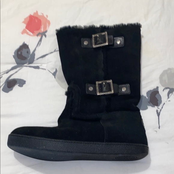 Tory Burch Black Winter Boots - Picture 4 of 12